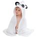 COOKY.D Bamboo Hooded Baby Bath Towel Toddler Wearable Blanket Boy Girl Animal Bathrobe Panda 75x75cm