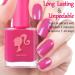 Neon Pink Nail Polish - Strengthening Hot Pink Nail Varnish Quick Dry - Long Lasting Oil Base Natural Nail Polish - Breathable Vegan Nail Polish No Need Nail Lamp for DIY Nail Art - Buy Online on GoSupps.com