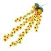 Zerodeko 5 Strings Simulation to Japan Home Decoration Simulated Sunflower Fake Sunflower Garland Sun Flowers Home Decor Sunflower Rattan Prop Fall Wedding Decor Silk Flower Vine Plant Orangex5pcs 94x16cmx5pcs