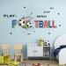 ANHUIB Football Wall Stickers - Boys Bedroom Decor | Soccer Sport Decal for Kids Room | Classroom Wall Decoration and Accessories - Buy Online on GoSupps.com