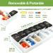 DailyRest 2-Times-a-Day Pill Organizer | Weekly AM PM Pill Box | 7-Day Day Night Medicine Container | Travel Portable Vitamin Case - Buy Online on GoSupps.com