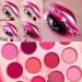 DE'LANCI Pink Purple Eyeshadow Palette - 12 Pigmented Shades for Women, Matte Shimmer Eye Shadows, Long Lasting Makeup for Summer Travel - Buy Online on GoSupps.com