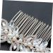 FRCOLOR Set of 2 Hair Comb with Rhinestone Pearls Wedding Hair Jewellery Wedding Hair Accessories Bridal Headpiece Wedding Hair Accessories for Women Tiara Women Hairpin Bridal Combs Rhinestones - Buy Online on GoSupps.com