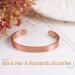 Jeracol Copper Magnetic Bracelet - Adjustable Size Cuff Bangle with 8 Magnets - Men Women Jewelry Gift Box Included - Buy Online on GoSupps.com