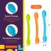 Special Supplies Duo Spoon Oral Motor Therapy Tools 3 Pack - Textured Stimulation for Babies, Toddlers, Kids - BPA Free Silicone - Orange Green Blue - Buy Online on GoSupps.com