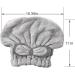 Buy Jseng Ultra Absorbent Microfiber Hair Drying Towel Cap Fast Drying & Soft Shower Cap for Women & Girls | Gray & White - Buy Online on GoSupps.com