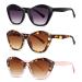 LADEESSE 3 Pack Bifocal Reading Sunglasses for Women Fashion Cateye Sun Readers Outdoor Reading Glasses UV400 +2.00Protection 3 Pack Mix Color 2.0 x