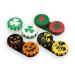 Sports World Vision season fun contact lens container cute screw cap trip storage 3 containers in the same style per order Halloween