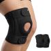 AVIDDA Knee Support with Open-Patella Design for Joint Pain Sports Injury Rehabilitation Adjustable Knee Brace for Men Woman with 3 Straps for Knee Circumference 1Pair Black(12.5" to 18.5") Size XS-M: 12.5" to 18.5" Black 1Pair