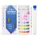 7-Way Aquarium Test Strips, 150 Strips Aquarium Testing Kit for Freshwater Saltwater, Fish Tank Pond Test Strips Testing pH, Alkalinity, Nitrite, Nitrate, Chlorine, Carbonate, Hardness 7 in 1 - 100 Strips