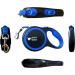 Jenny Wren 26ft Retractable Dog Lead with Anti-Slip Handle and Reflective Nylon Tape - Black - Buy Online on GoSupps.com