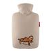 Hugo Frosch hot water bottle classic 1.8 l with fleece cover feel good beige