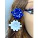 Tara Girls Self Hinge Plastic Flower Hair Barrettes 18-Piece Set (Blue White) - Buy Online on GoSupps.com