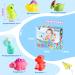 EUCOCO Dinosaur Bath Toys for 1-5 Year Old Boys and Girls - Light Up Toddler Bath Toys - Perfect Birthday Gifts for Kids - Colorful and Fun - Buy Online on GoSupps.com