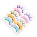 minkissy 5 Pairs Colored False Eyelashes Natural Fake Lashes Russian Strip Lashes d Curl Colorful Lash Extensions Colored Cluster Lashes False Eyelashes Fluffy Fake Eyelashes Individual Bar