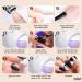 INPING Sparkly Planet Gel Nail Polish Set - 6 Shiny Colors | Soak Off UV LED Lamp Required | Nail Art Varnish Kit - Buy Online on GoSupps.com