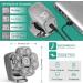 Augot 6-in-1 Waterproof Electric Shaver for Men - Rechargeable Bald Head Razor with LED Display Wet/Dry Grooming Kit & Hair Trimmer - Buy Online on GoSupps.com