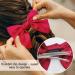 Bow Hair Clip Duckbill Clip Hair Bows for Women Big Bowknot Hairpin French Hair Clips with Ribbon Solid Color Hair Barrette Clips Soft Satin Silky Hair Bows for Women Girls(red) Short-red - Buy Online on GoSupps.com