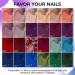 UV Gel Nails Set Gel Nail Polish Set 28 Pieces Shellac Nail Polish with Base Coat Shiny Top Coat & Matte Top Coat Nail Gel Colours UV Gel Shellac Nail Polish for DIY Nail Art Nail Design - Buy Online on GoSupps.com
