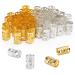Tbestmax 200 Hair Beads Dreadlocks Hair Jewelry for Women Braid  Hair Rings Clips Accessories  Metal Cuffs Decoration Silver  Golden