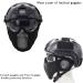 JFFCESTORE PJ Type Tactical Multifunctional Fast Helmet and Foldable Adjustable Half Mesh Mask Black - Buy Online on GoSupps.com