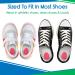 ViveSole Kids Heel Cups - Pain Relief Cushions for Plantar Fasciitis & Severs Disease - Silicone Gel Inserts for Shoes - X-Small Pink - 2 Pairs - Buy Online on GoSupps.com
