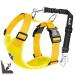 Eyin dog harness with seat belt for car 2 carabin hooks-combined with seat belt buckle child safety seat or trunk adjustable breathable dishes (lime l) lime