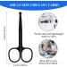 Facial Hair Grooming Scissors for Men & Women - Rounded & Curved Eyebrow Trimming Tool for Nose, Beard, Mustache, Eyelashes & Ear Hair - Buy Online on GoSupps.com