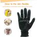Happy Fox Pet Grooming Gloves - Massage Brush Gloves for Cats Dogs Horses - Depilation Comb & Massage Pet Artifact - Black - Buy Online on GoSupps.com