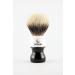 Shaving brush with two stripes Epsilon white & black 55 / 26 mm