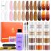 Lavender Violets acrylic nail set acrylic powder for nails acrylic liquid set with 12 Clear nude Earth colors acrylic powder monomer polymer for 3D French nail manicure Extension n616 cozy caf