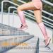 Calf Bandage Compression Sleeves for Pain Relief | Waden Compression Stockings Without Foot for Men & Women | Support for Training Cycling & Running - Pink M - Buy Online on GoSupps.com