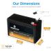 Buy 12V 7AH Sealed Lead Acid Battery - GP1272 F2 Compatible | International Shipping Available - Buy Online on GoSupps.com