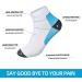 Pnosnesy Compression Socks for Men & Women - Plantar Fasciitis Low Cut Athletic Socks with Arch Support, 6/7 Pairs, Black/Blue, S-M Size - Buy Online on GoSupps.com