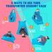 SZSMART Sensory Body Sock for Kids 47"x27" Full-Body Wrap Stretchy Body Sox to Relieve Stress for Children with Autism Anxiet (Wathet M/114-137cm) M/114-137cm Skyblue - Buy Online on GoSupps.com