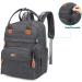 BabbleRoo Dark Grey Baby Diaper Bag/Backpack - Stylish & Functional Diaper Backpack for Parents | International Shipping Available - Buy Online on GoSupps.com