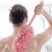 3 Packs Loofah on a Stick - Soft Netting Shower Back Scrubber for Gentle Exfoliation | Dense Foaming Shower Brush for Men & Women - International Shipping - Buy Online on GoSupps.com