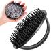 Lespar Shampoo brush hair scalp massager gentle shampoo brush silicone scalp massage brush wet & dry head washer shower hair brush body washing massager