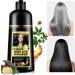  Uocasi Dye Shampoo For White Hair Instant Dye Shampoo For Men And Women - Natural And Durable Hair Care Shampoo Plant Dye 3 In 1-500 ML Black - Buy Online on GoSupps.com