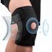 Knee Support Brace for Men M-XXL Plus Size Knee Compression Sleeves for Arthritis Joint Pain Ligament Damage Weight Lifting with Open Patella Pad/Side Stabilizers/3 Adjustable Straps Mens gifts BK M-XXL(15" to 22"/40cm to 56cm)