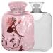 NAANLE FAIRY VALENINES hot bottle with reference transparent hot water bottle 2l large hot hot water bottle for bed hand feet warmer pain relief heat and cold therapy