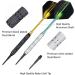 Centaur 12 Pack Soft Tip Darts Set | Professional 18g Plastic Tip | Premium Aluminum Shafts | 100 Tips, 16 Flights, Case | Silver & Black - Buy Online on GoSupps.com