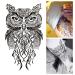 Large Temporary Tattoos for Men - Cool Lion Eagle Owl Wolf Skull Designs - Waterproof Body Stickers (8 Sheets) - Buy Online on GoSupps.com