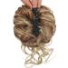 Claw Messy Bun Hair Piece Clip in Darkest Brown - Wavy Curly Chignon Updo for Women & Girls - Buy Online on GoSupps.com