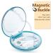 Portable Retainer Case with O-ring Seal | Cute Aligner Holder for Travel | Slim Mouth Guards Case with Magnetic Closure (Blue) - Buy Online on GoSupps.com