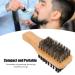 Sonew 3-Piece Wooden Beard Brush Set - Double-Sided Solid Wood Grooming with Pig Bristles for Perfect Beard Styling - International Shipping Available - Buy Online on GoSupps.com