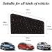 ZATOOTO Car Sun Shades - UV Protection Black Star Front Curtains (2 PCS) 48*80cm - Ideal for Baby, Kids, Pets, & Adults - Privacy and Sun Protection - Buy Online on GoSupps.com