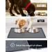 AVYDIIF Silicone Pet Food Mat - Waterproof, Slip Resistant, Raised Edge - Grey, Medium 18.9 X 11.8 | Dishwasher Safe, Anti-Messy, Spill-Proof Bowl Mat - Buy Online on GoSupps.com