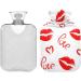 Heat Bottle 1L - Durable Warm-Up Bag for Pain Relief | Red Love & Lips Design - Ideal for Cramps Shoulder & Neck Therapy - International Shipping - Buy Online on GoSupps.com