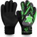 Wvvou Goalkeeper Gloves for Kids & Teens | Football Gloves with Double Protection & Portability - Great Stop Green 5 - Buy Online on GoSupps.com